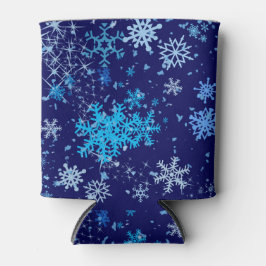 Porta-lata Noite de Natal em queda de neve