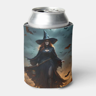 Porta-lata "Noite Má: Bruxa Assustadora do Halloween e seus M