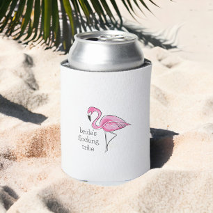 Porta-lata Noiva do Flamingo Rosa Tribo de Revoada Despedid
