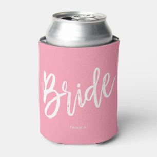 Porta-lata Noiva  Estilo de Script Casamento Personalizado Ro