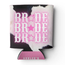 Noiva Howdy Cowgirl Can Cooler Personalizado