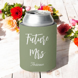 Porta-lata Noiva Verde Branco Futuro Sra. Elegante