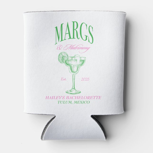 Porta-lata Noivas Personalizadas Margs Matrimônio (Frente)