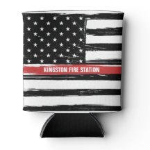 Nome da Bandeira da Estação de Bombeiros Grunge Th