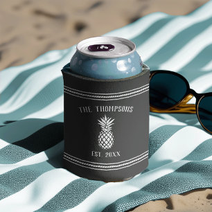 Porta-lata Nome da Família Personalizada de Ananás Russo