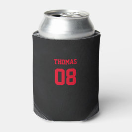 Porta-lata Nome de Hockey e Número Personalizado de Capa