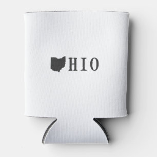 Porta-lata Nome de Ohio com letra dada forma estado