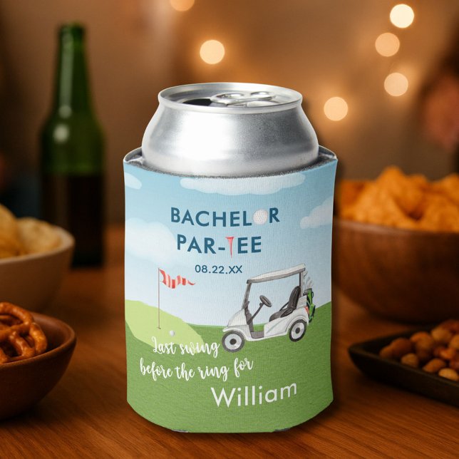 Porta-lata Nome do Golfer do Partido do Despedida de solteiro (Criador carregado)