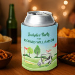 Porta-lata Nome do Tema Golf do Partido da Despedida de Solte<br><div class="desc">Esta Festa de Bachelor Festiva e Colorido pode ter um tema Golfe e é perfeita para um Golfe. Ele apresenta um Carrinho de Golfe com Golf Clubs em um Curso de Golfe, Muito para personalizar para se adequar ao seu próprio evento — poderia encomendar um pouco mais para torná-lo o...</div>