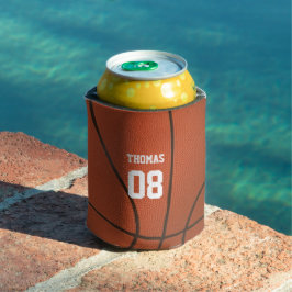 Porta-lata Nome e número personalizados de basquete