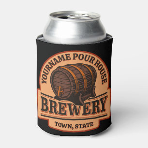 Porta-lata Nome Personalizado Brewery do barril de cerveja de