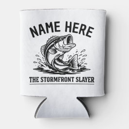 Porta-lata Nome Personalizado Clássico Tempestade de Pesca de