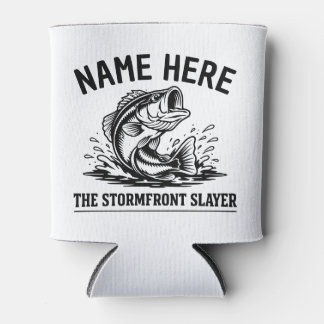 Porta-lata Nome Personalizado Clássico Tempestade de Pesca de
