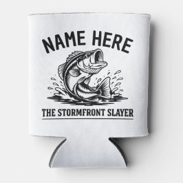 Porta-lata Nome Personalizado Clássico Tempestade de Pesca de