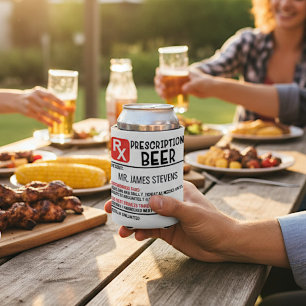 Porta-lata Nome Personalizado da Prescrição de Cerveja Engraç