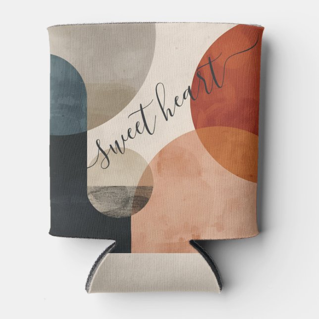 Porta-lata Nome Personalizado do Boho (Frente)