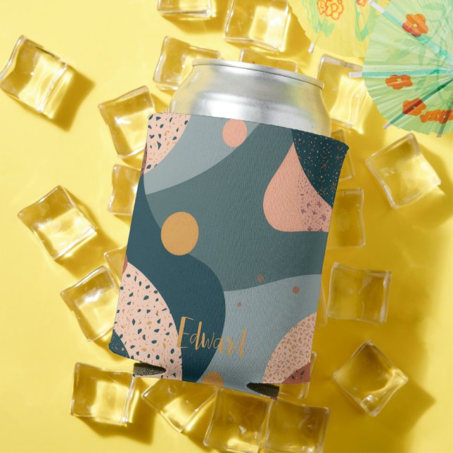 Porta-lata Nome Personalizado do Boho (Verão in situ)