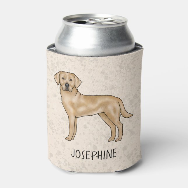 Porta-lata Nome Personalizado do Cachorro do Laboratório Bási (Can Front)