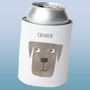 Porta-lata Nome Personalizado do Cão de Retriever Labrador d
