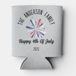 Porta-lata Nome Personalizado do Dia da Independência em 4 de