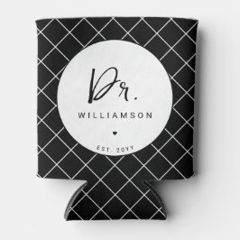 Porta-lata Nome Personalizado Dr. Mínimalista Doutorado