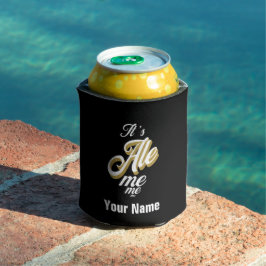 Porta-lata Nome personalizado Me deixa uma garrafa de cerveja