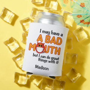 Porta-lata Nome personalizado Mouth