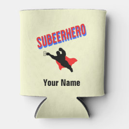 Porta-lata Nome Personalizado Subeerherói Beer Bottle Cooler