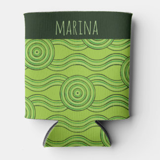Porta-lata Nome Personalizável da Floresta Tropical Australia