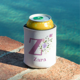 Porta-lata Nome Zara com um Desenho Floral