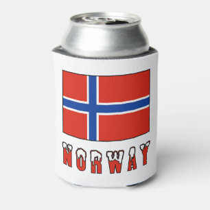 Porta-lata Noruega e Bandeira norueguesa