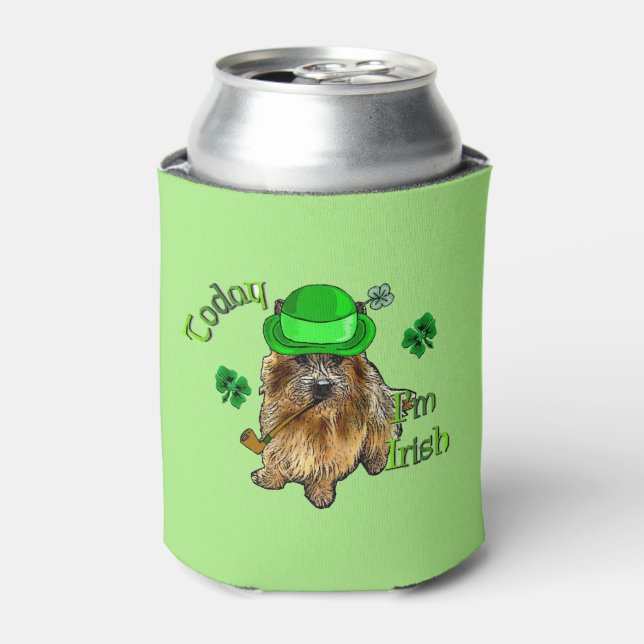 Porta-lata Norwich Terrier St Patricks (Can Front)