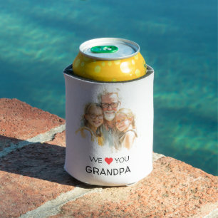 Porta-lata Nós Te Amamos Avô Can Cooler Foto Personalizada