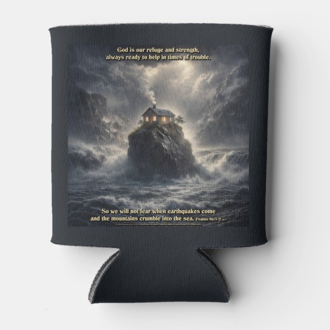 Porta-lata Nosso refúgio e força (Frente)