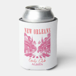 Porta-lata nova orleans bachelorette rosa