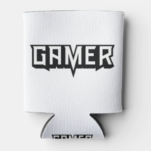 Porta-lata Novo logotipo Era_Gamer - BW sobre a transparência
