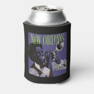Porta-lata Novo Orleans O monograma personalizado de música 