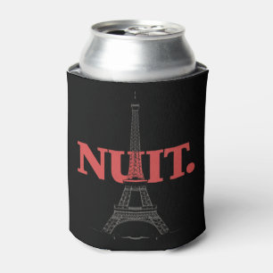 Porta-lata Nuit Nuit Noite Noite Palavras Francesas Paris Tor