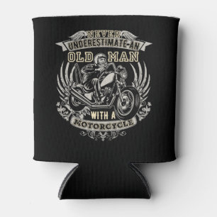 Porta-lata Nunca Subestime Um Velho Com Uma Moto