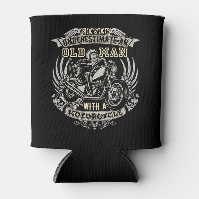 Porta-lata Nunca Subestime Um Velho Com Uma Moto (Frente)