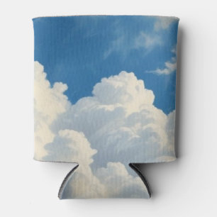 Porta-lata Nuvens brancas e céu azul limpo