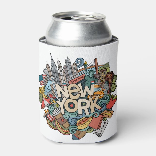 Porta-lata NYC Skyline (Can Front)