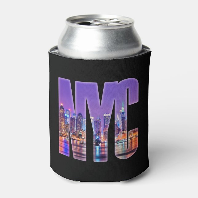 Porta-lata NYC Skyline (Claro) (Can Front)