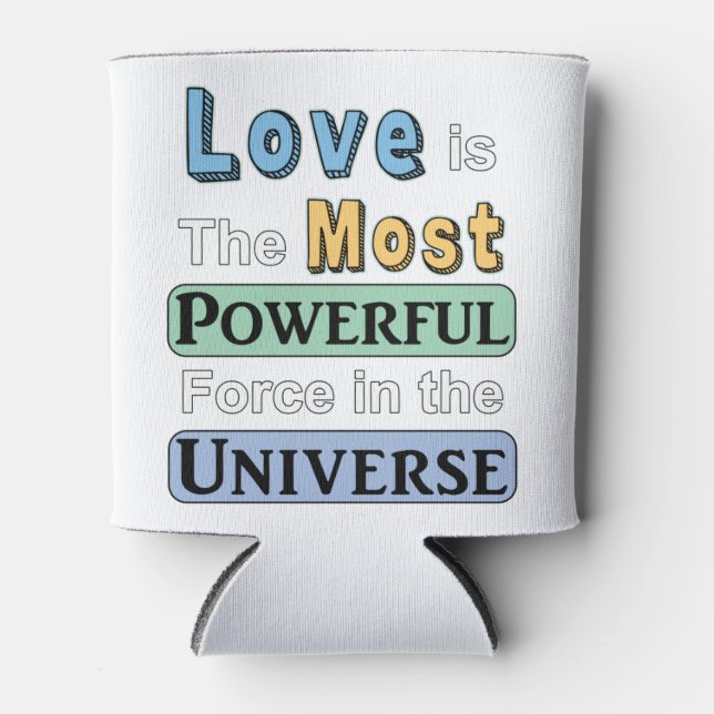 Porta-lata O amor é poderoso (Frente)