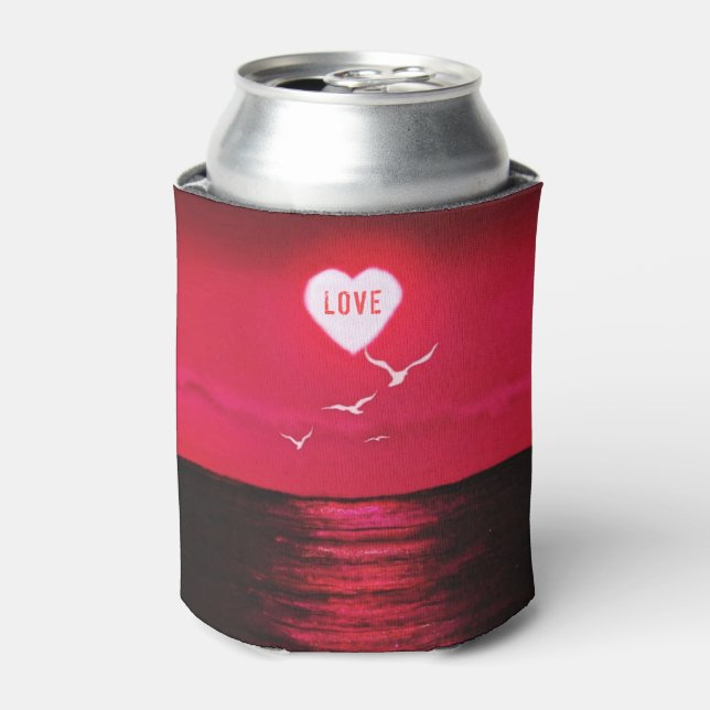 Porta-lata O Amor Sunset Do Mar Vermelho Pode Resfriar (Can Front)