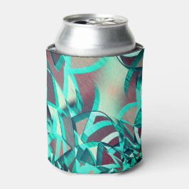 Porta-lata O azul ou o ciano listra a vermelho, com gotejamen