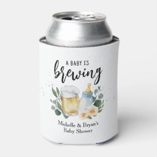 Porta-lata O Bebê Está Fazendo Cerveja Chás de Bebê Parabéns