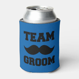 Porta-lata O bigode engraçado do Team Groom pode resfriar