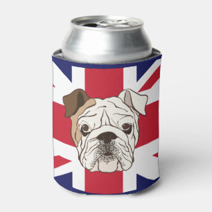Porta-lata O buldogue inglês & Union Jack podem