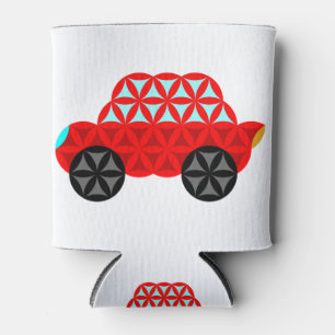 Porta-lata O Carro Da Vida - Forma Sagrada A3, Vermelha.